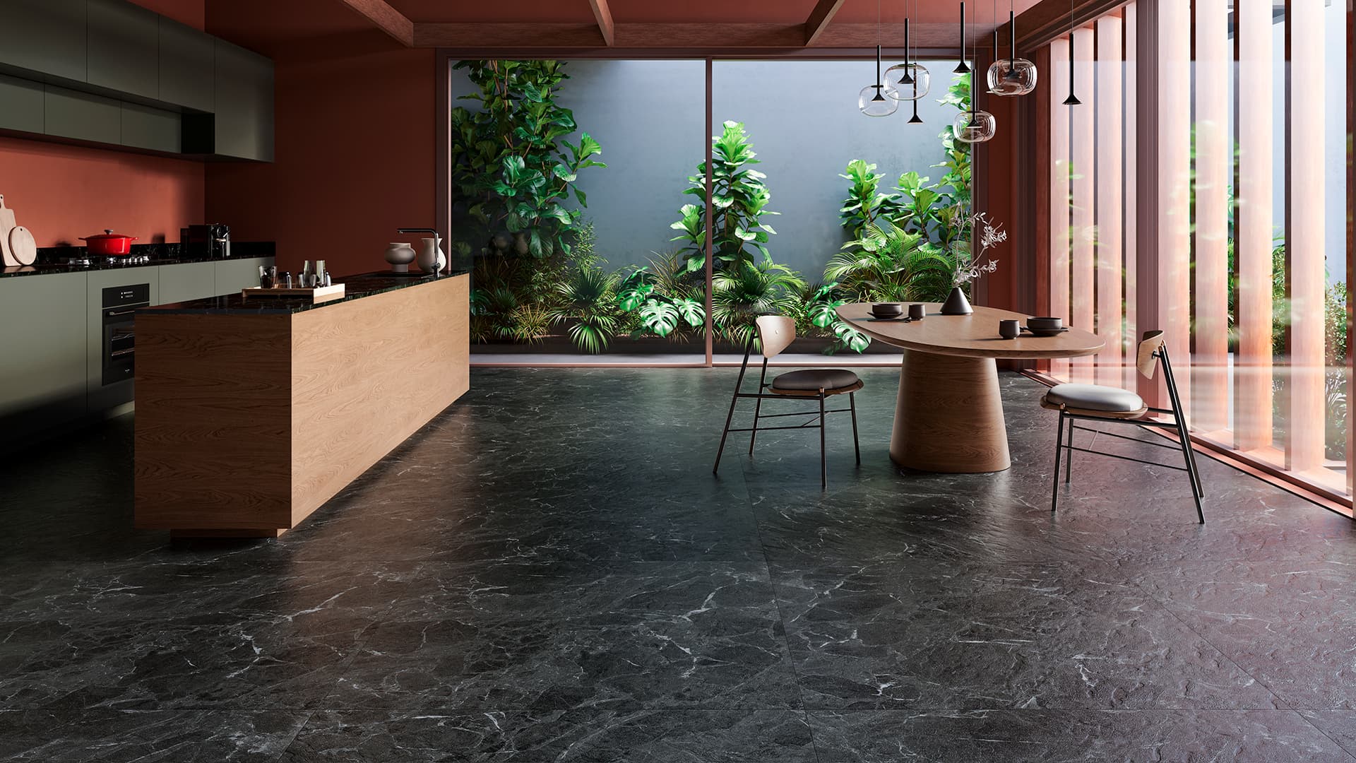 Porcelanato Black Misty Natural  miniatura 2
