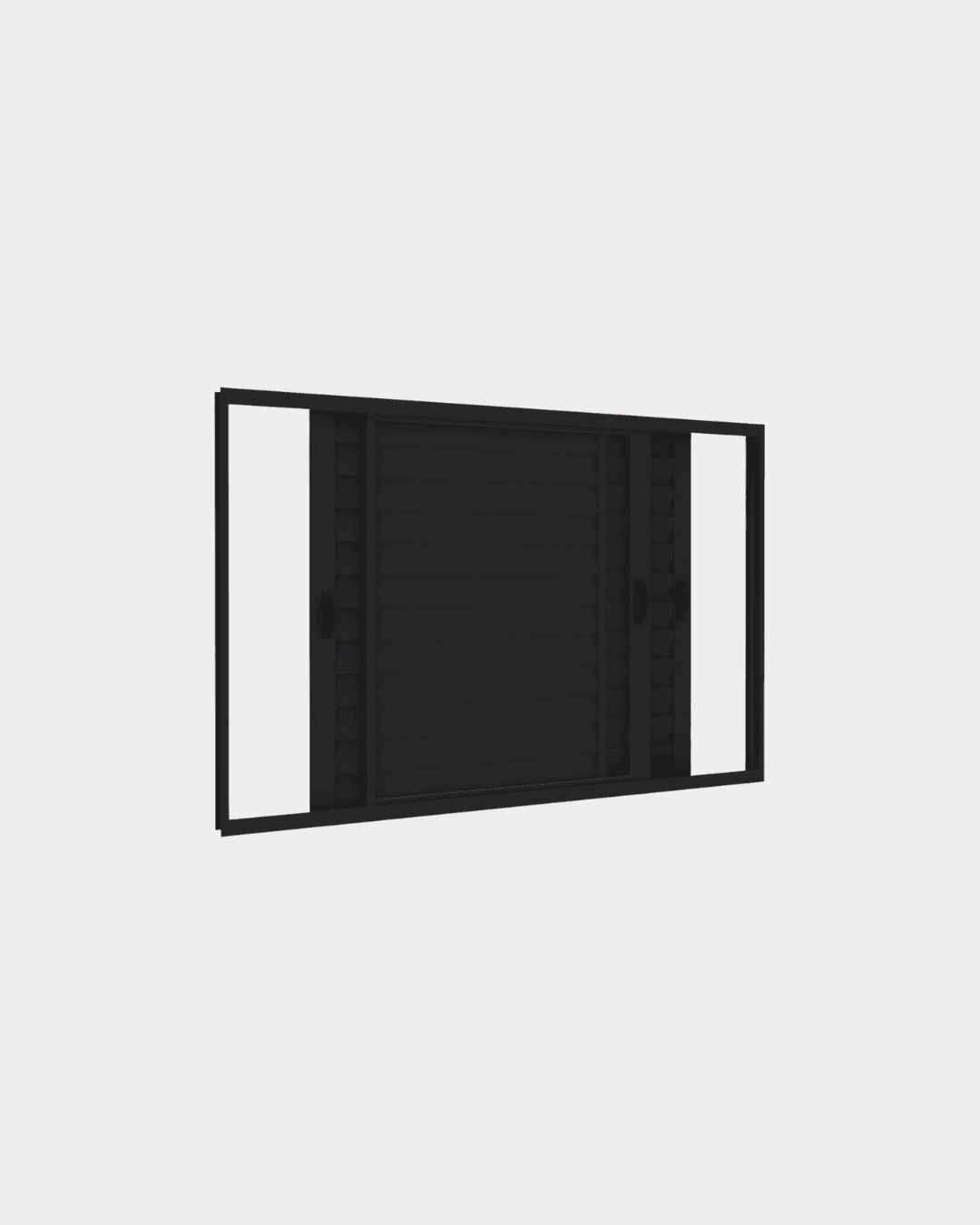 VENEZIANA ALUMINIO BLACK 1,50X1,00 3 FOLHAS - Imagem 1