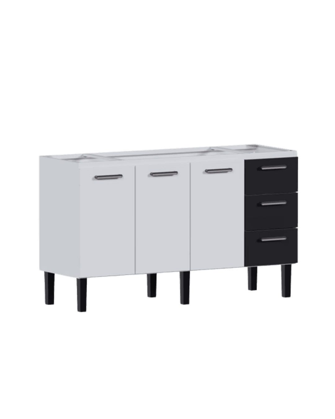 COZIMAX P87641 GAB ACO VENUS FLAT 3G 1740MM PRETO PIA 180 - Imagem 1